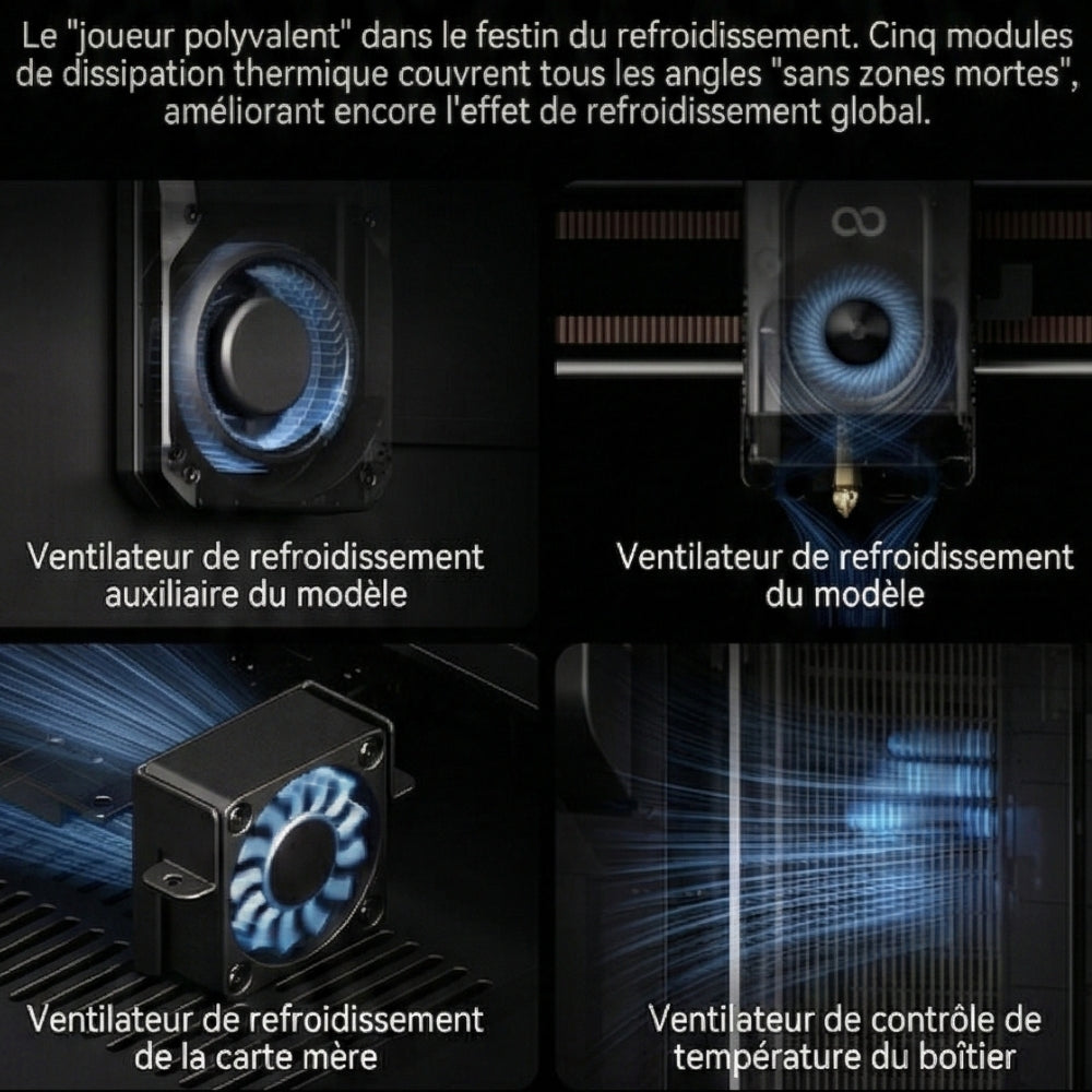 Elegoo - Centauri Carbon 2 Combo - Imprimante 3D avec Multicolore CC2 + CANVAS Entièrement Automatique