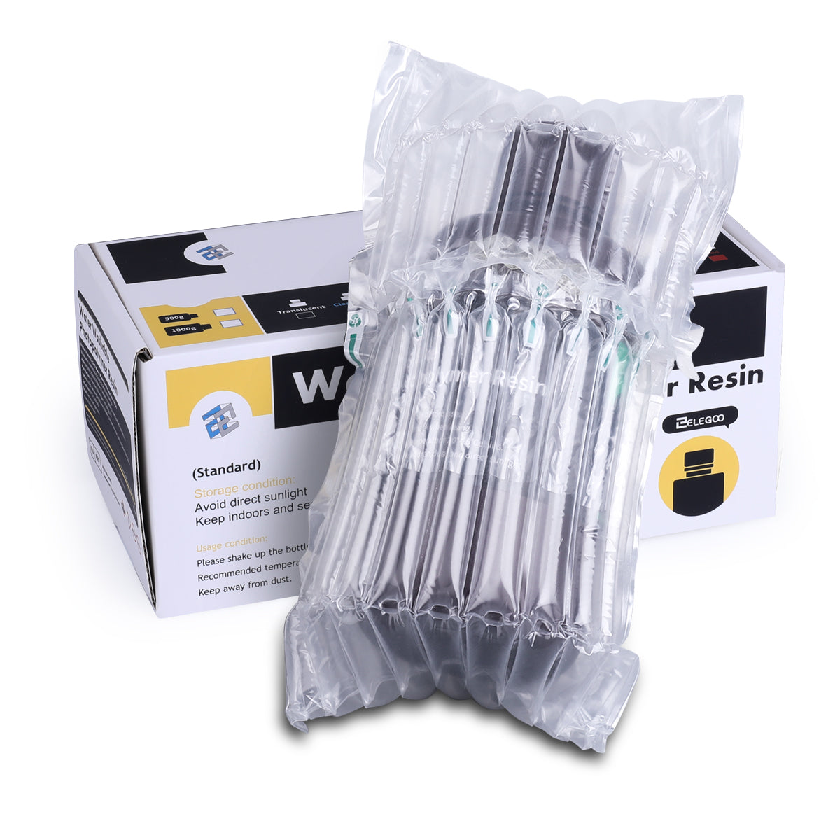 ELEGOO - Résine Water Washable - Noir Transparent (Smoky Black) - 1 kg