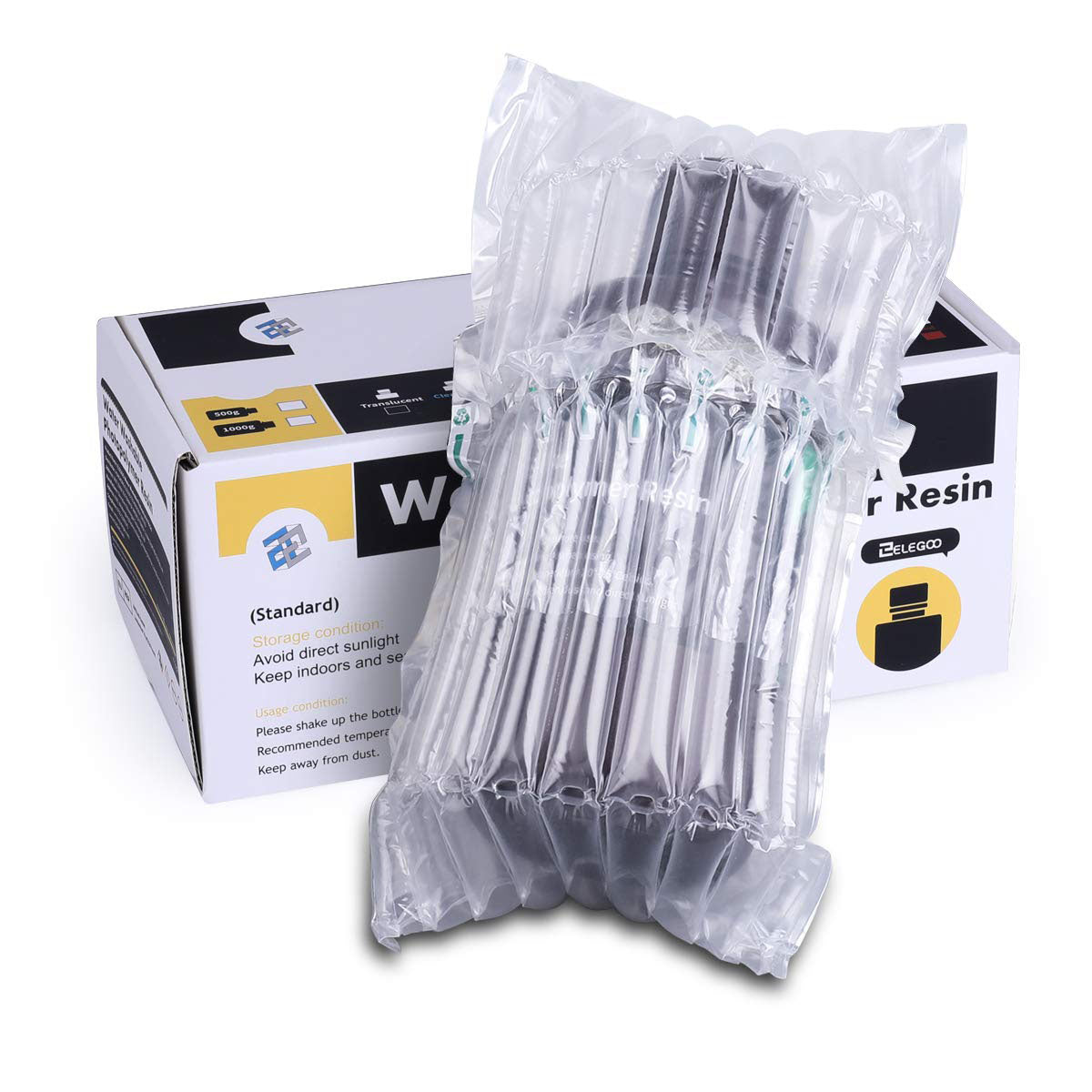 ELEGOO - Résine Water Washable - Bleu Translucide (Clear Blue) - 1 kg