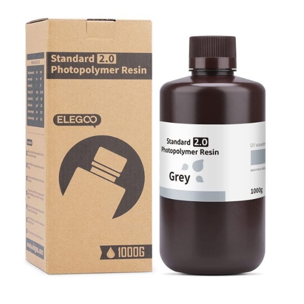 YOUSU Résine pour imprimante 3D, 1 kg, résine 3D à séchage rapide, faible rétrécissement, résine photopolymère standard améliorée de haute précision pour imprimante 3D LCD DLP SLA (1 000 g, gris YOUSU Résine pour imprimante 3D, 1 kg, résine 3D à séchage rapide, faible rétrécissement, résine photopolymère standard améliorée de haute précision pour imprimante 3D LCD DLP SLA (1 000 g, gris