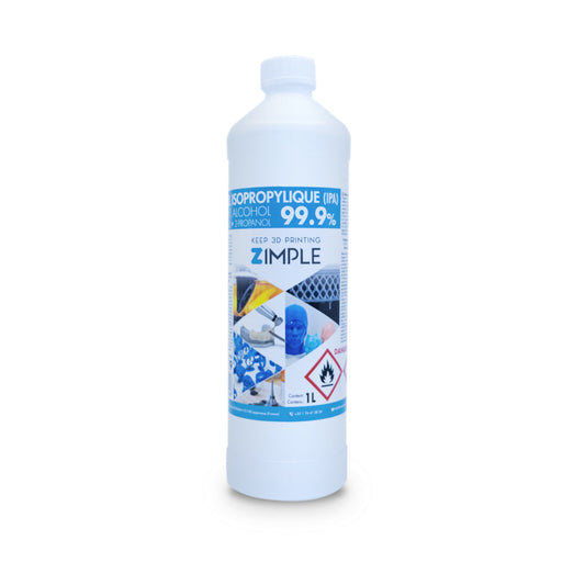 Zimple3D - 1 L Isopropanol 99,9% en bouteilles de 1 litre