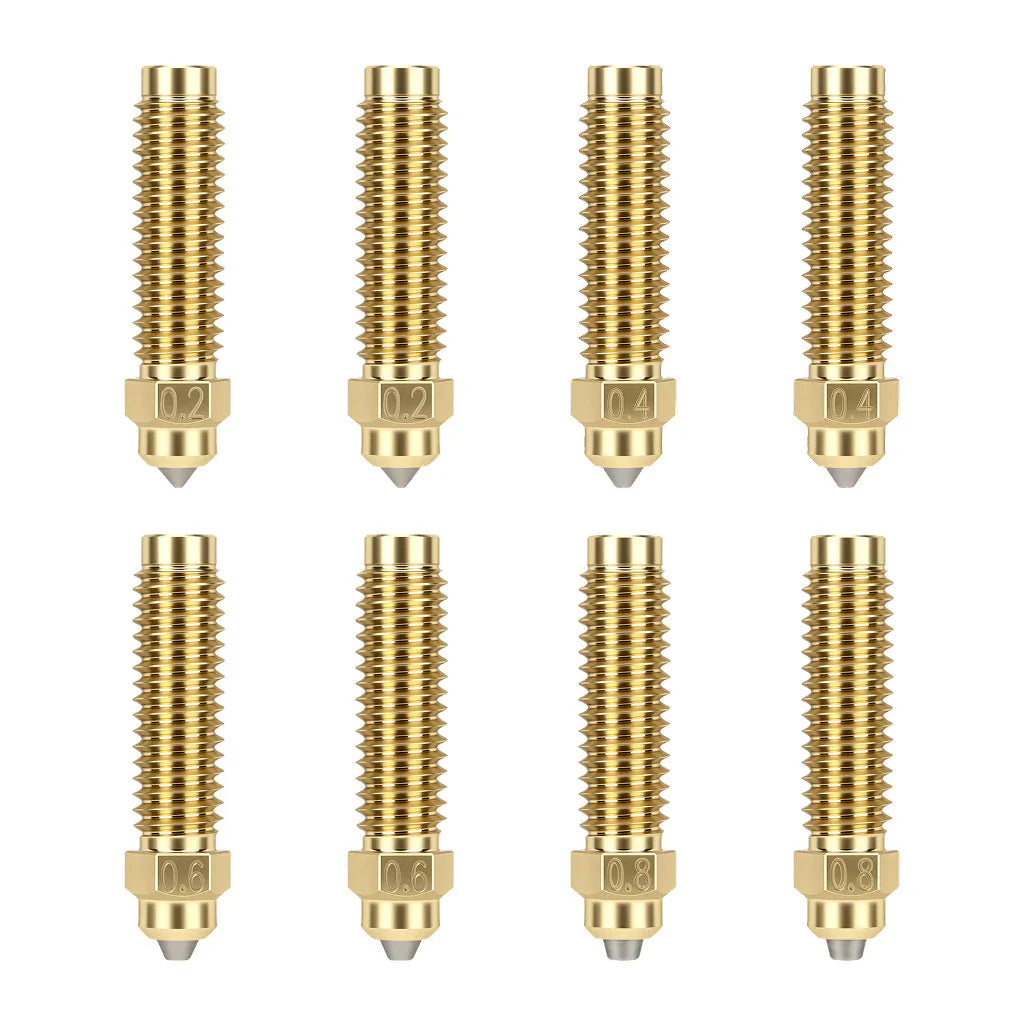 Elegoo - CC/CC2 - Kit de Buses en Laiton et Acier Trempé (Nozzle Kit) - Tailles Multiples - 8 pcs