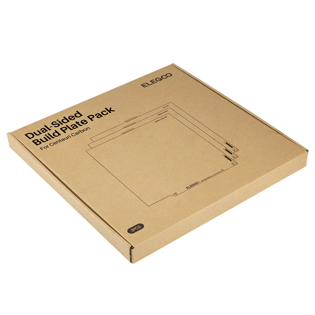 Elegoo - Centauri Carbon - Pack de plateau d'Impression Double Face (Dual-side Build Plate Pack) - 3 pcs