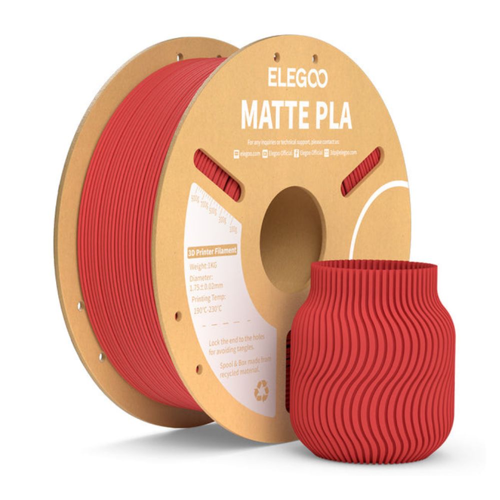 Elegoo - Matte PLA - Rubis (Ruby Red) - 1,75 mm - 1 kg