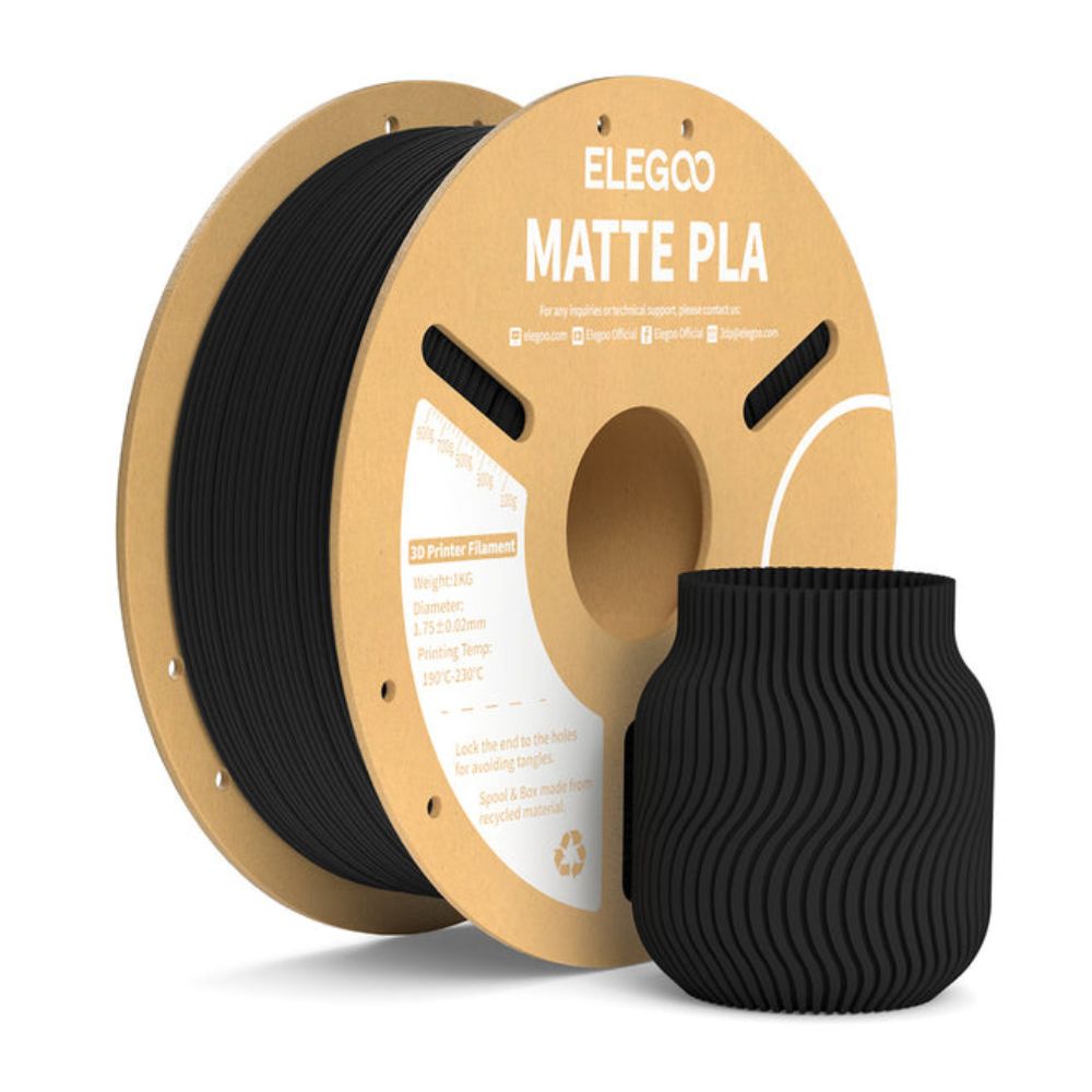 Elegoo - Matte PLA - Noir (Black) - 1,75 mm