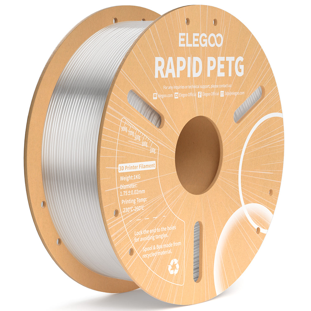 Elegoo - Rapid PETG - Transparent (Clear) - 1,75 mm - 1 kg