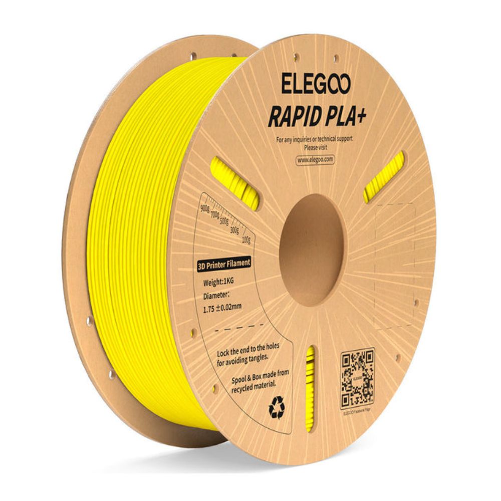 Elegoo - Rapid PLA+ - Jaune (Yellow) - 1,75 mm - 1 kg