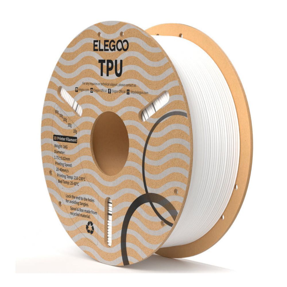 Elegoo - TPU - Blanc (White) - 1,75 mm - 1 kg