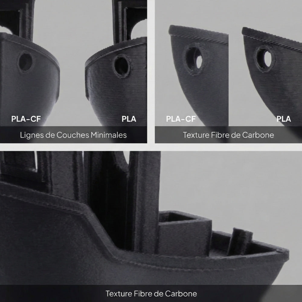 Elegoo - PLA-CF - Noir (Black) - 1,75 mm - 1 kg