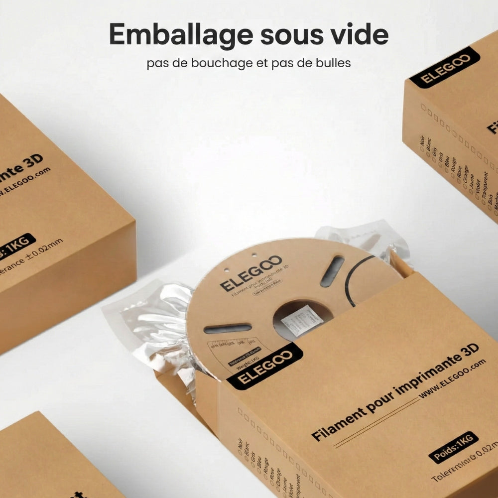 Elegoo - PLA-CF - Noir (Black) - 1,75 mm - 1 kg