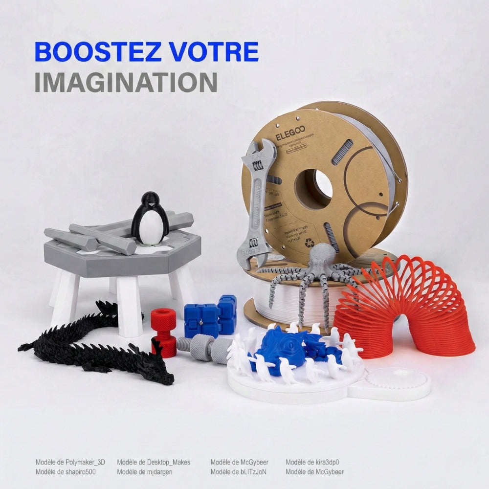 Elegoo - PLA - Orange - 1,75 mm - 1 kg - RFID