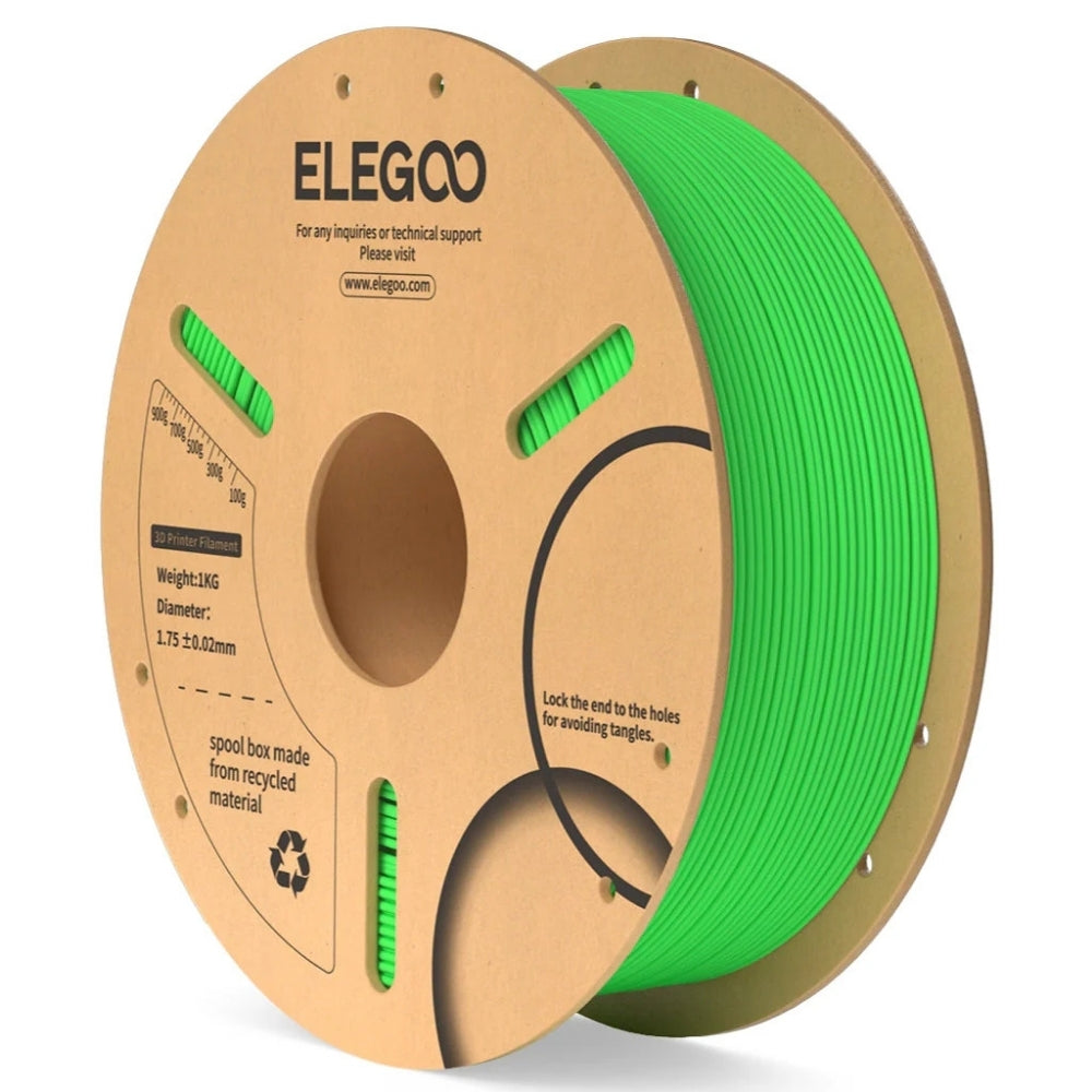 Elegoo - PLA - Vert Neon (Neon Green) - 1,75 mm - 1 kg - RFID