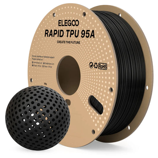 Elegoo - Rapid TPU 95A - Noir (Black) - 1,75mm - 1 kg
