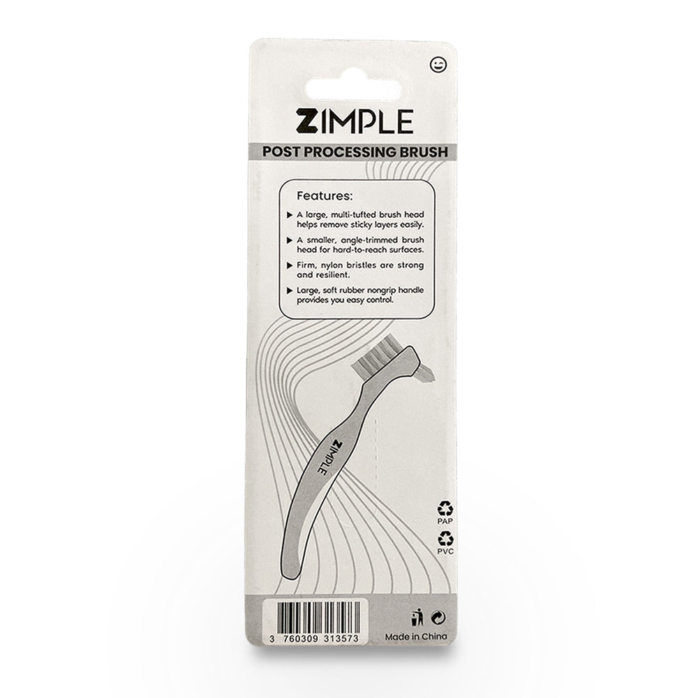 Brosse de précision Zimple vue arrière du packaging