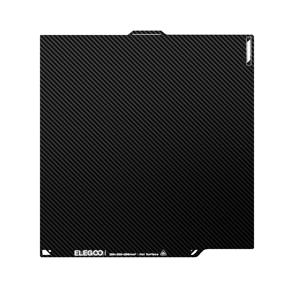 Elegoo - Centauri Carbon - Plateau d'Impression Double Face - Surface à Effet Carbone/Surface Basse Température