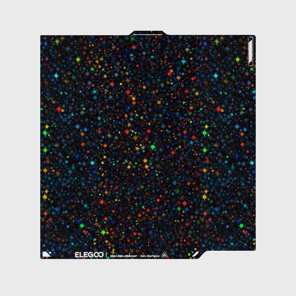 Elegoo - Centauri Carbon - Plateau d'Impression Double Face - Surface Etoilée/PEI Texturé