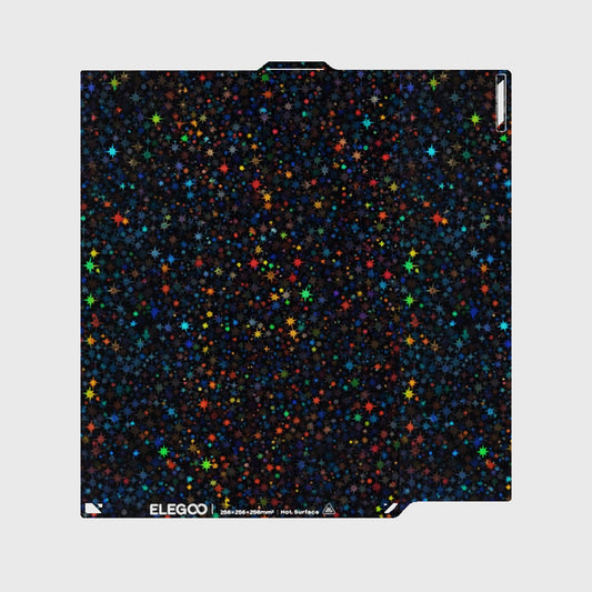 Elegoo - Centauri Carbon - Plateau d'Impression Double Face - Surface Etoilée/PEI Texturé