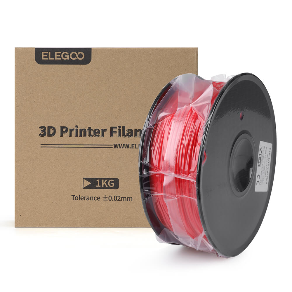 Elegoo - PLA Noir (Red) - Bobine plastique