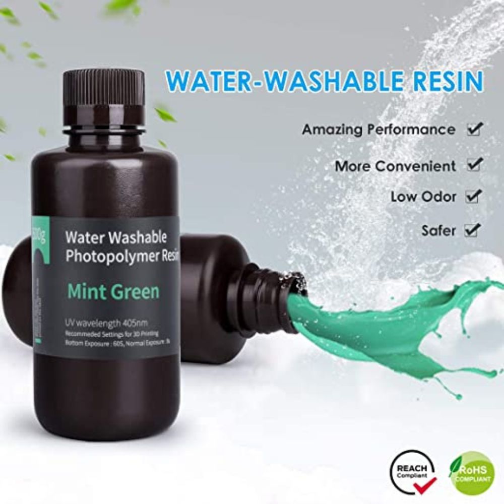 ELEGOO Water Washable Minth Green 1kg disponible chez Atome3d