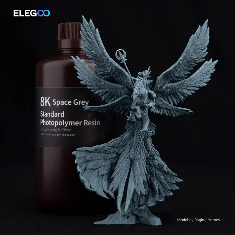 ELEGOO-Résine d'imprimante 3D lavable à l'eau V2.0 LCD, résine de  durcissement UV 405nm, résine photopolymère standard pour impression 3D LCD  1000g
