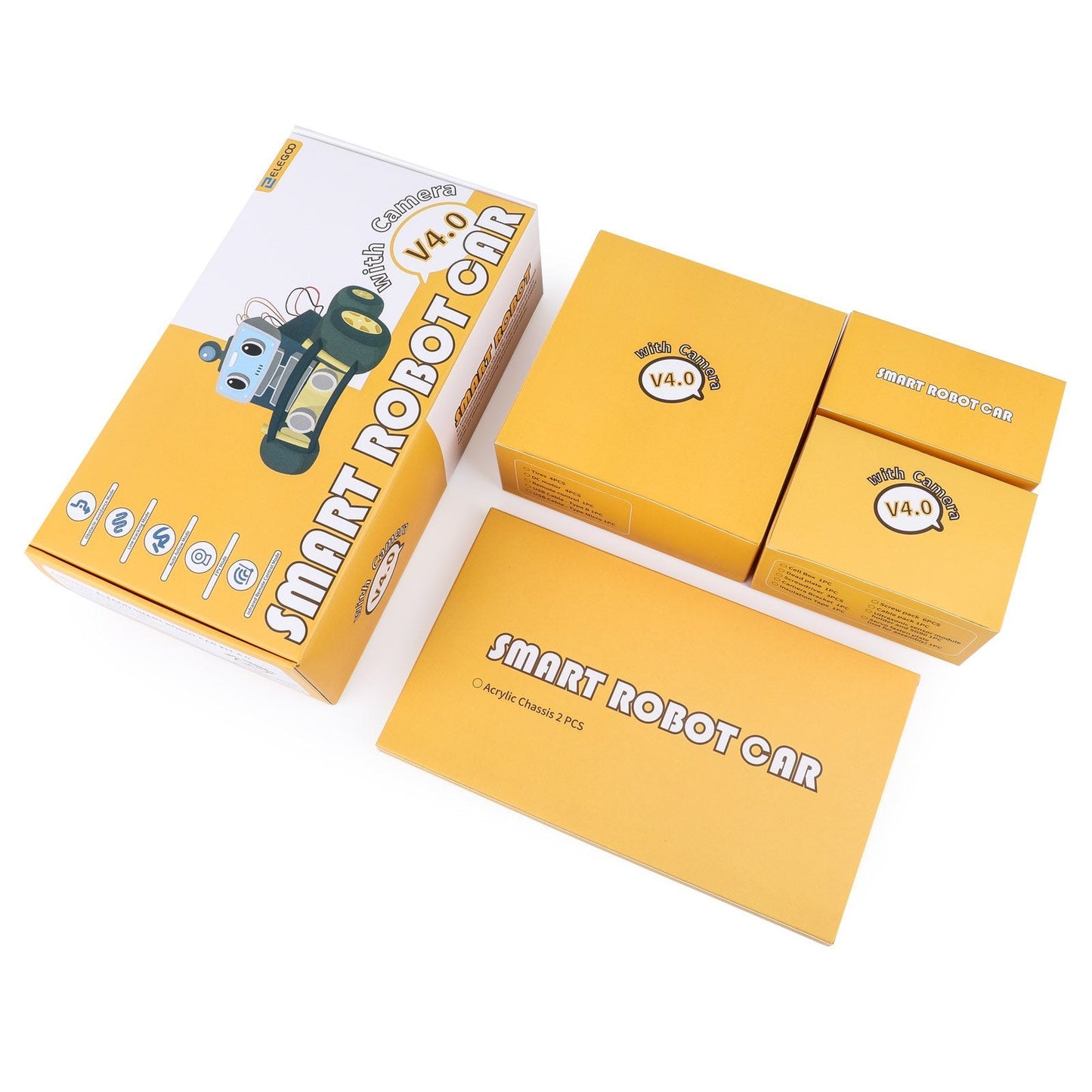 ELEGOO Projet Smart Robot Car Kit V 4.0 (Avec Caméra)