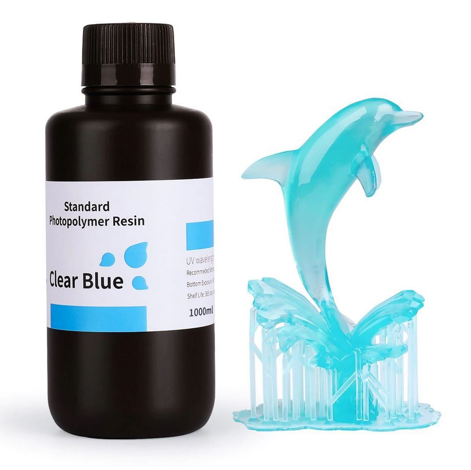 ELEGOO - Résine UV Standard - Bleu Clair (Clear Blue) - 1 kg